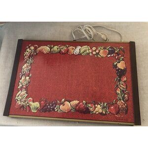 Mid Century Vintage Warm-O-Tray # 60 Salvatore Puglisi Red Hot Pad Food Warmer
